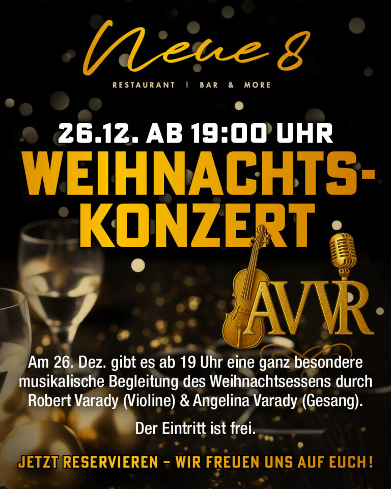Neue 8 Weihnachtskonzert